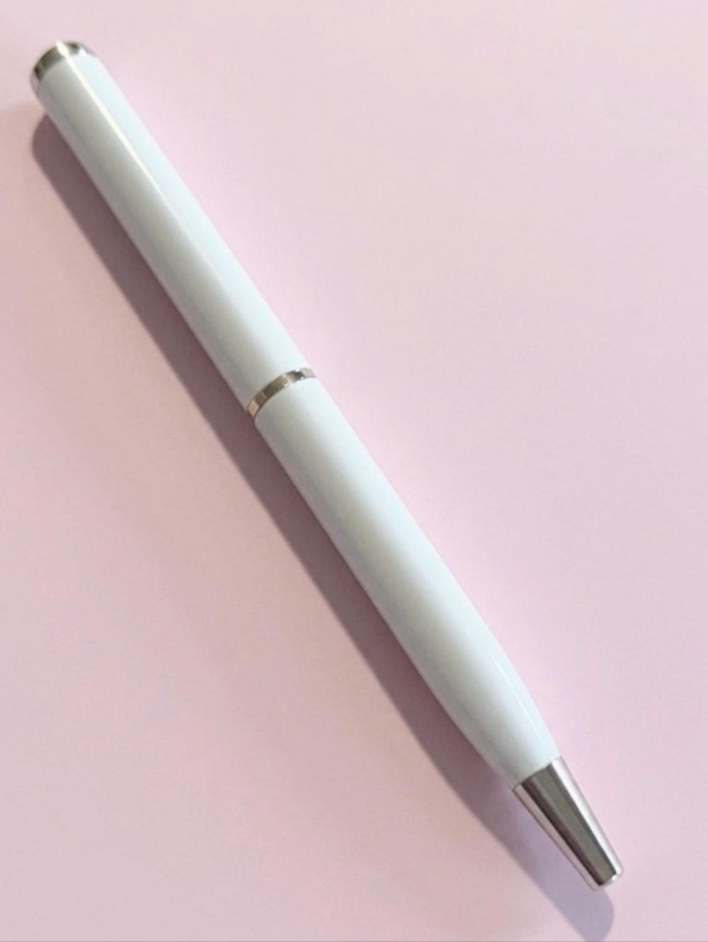 Coach Mini Pen in White and Silver